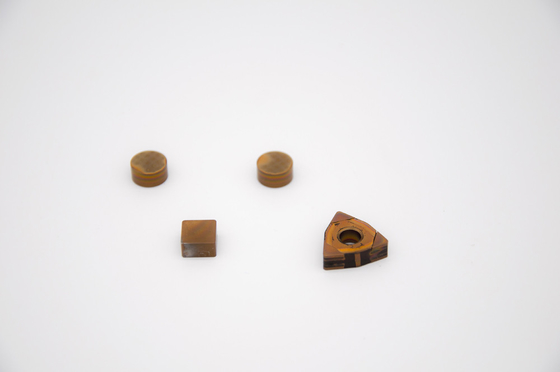 Highly Hard Solid CBN Inserts Shape Cutting Edge For CNC Lathe Machine